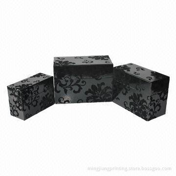 3-in-1 Black Gift Box Set for Gift Packaging and Storage, OEM Orders Accepted